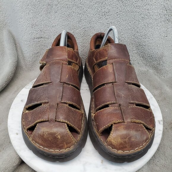 Born Shoes Mens Size 9 Brown Leather Fisherman Sandals *Read* main image 8
